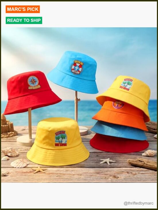 12 Pack Religious Bucket Hats with Motto Vacation Bible School Supplies Adult